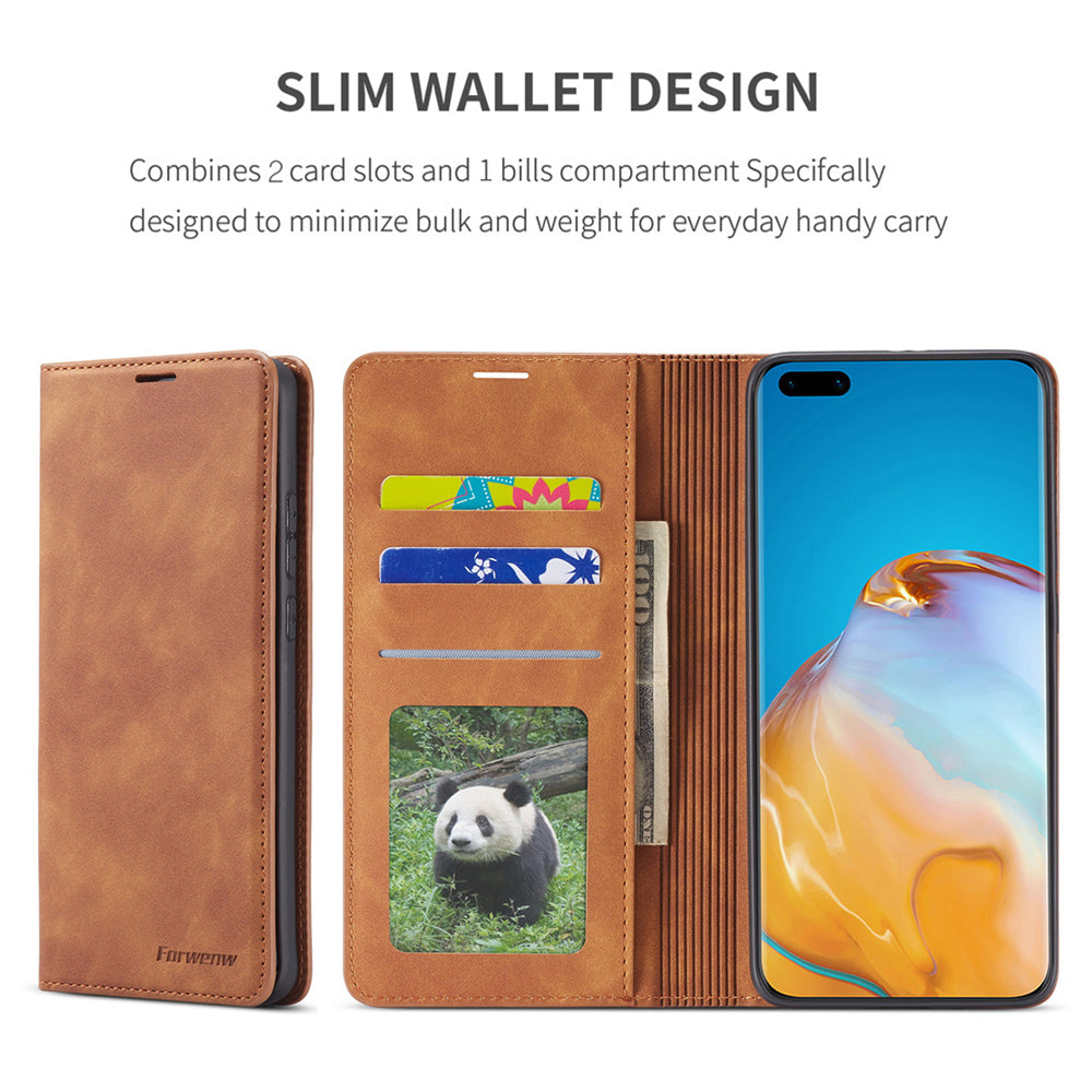 Huawei Cover: Magnetisk Lædertaske til Stilfuld Beskyttelse