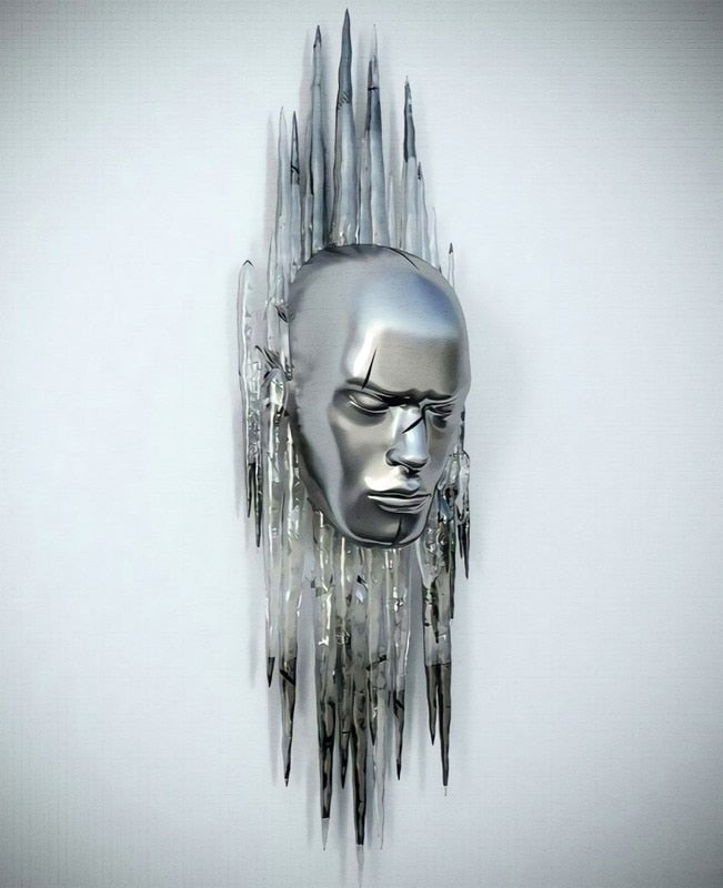 Metal Figur Statuer Stilarter Abstrakt Lærred Maleri Par Vægkunst Kærlighed Skulptur Plakat Print Hjem Dekor Living Room Gaver