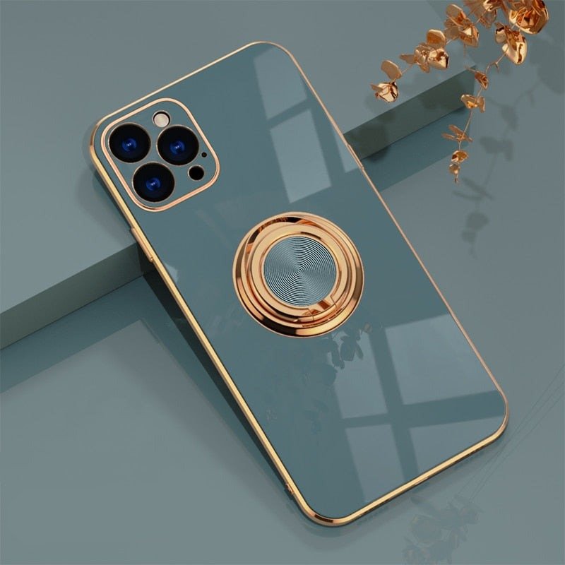 iPhone Cover med Metal Stativ Ring