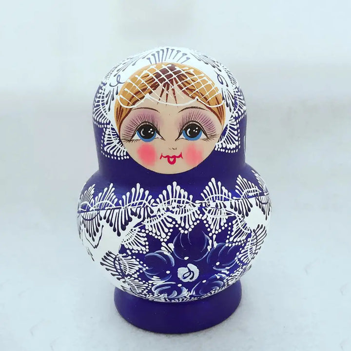 10 stk./sæt træ russiske matryoshka dukker