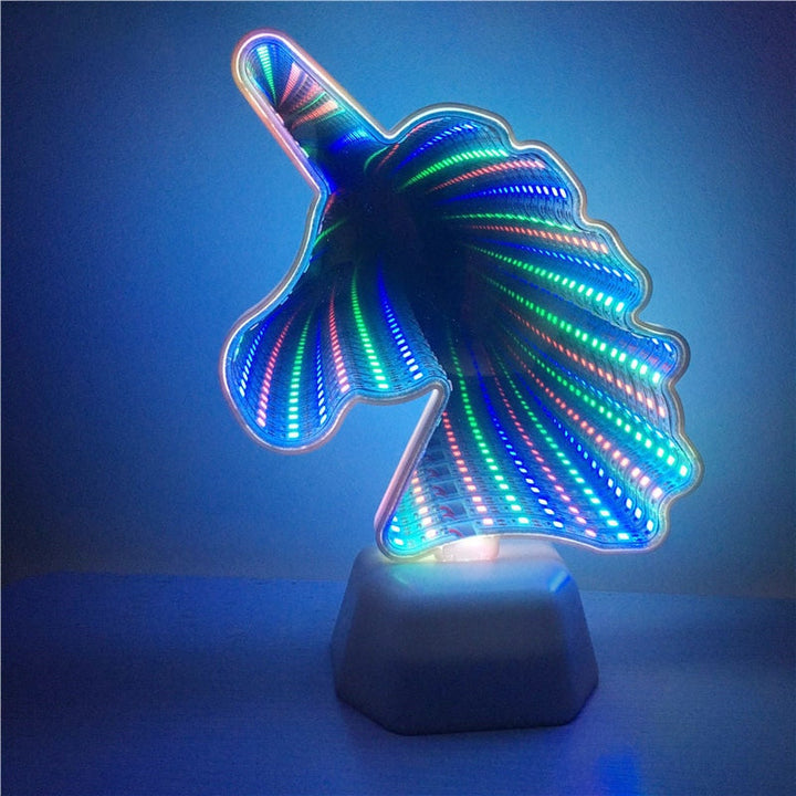 Hjerte Spejl LED Natlampe