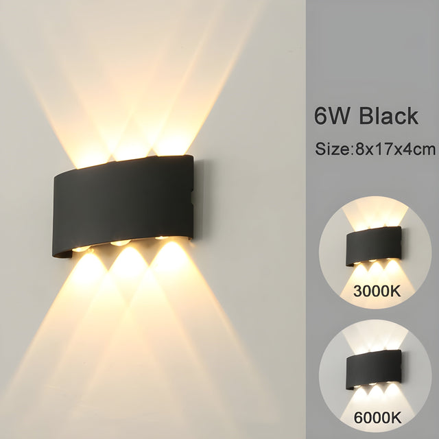 LED vægmonterede lamper til indendørs og udendørs områder