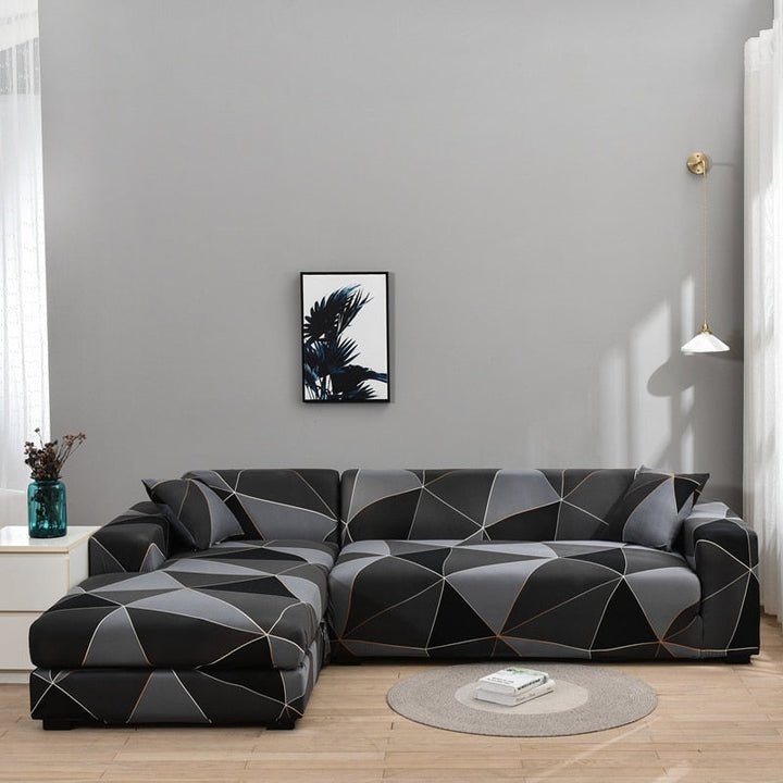 Moderne skridsikker farverig elastisk sofatræk
