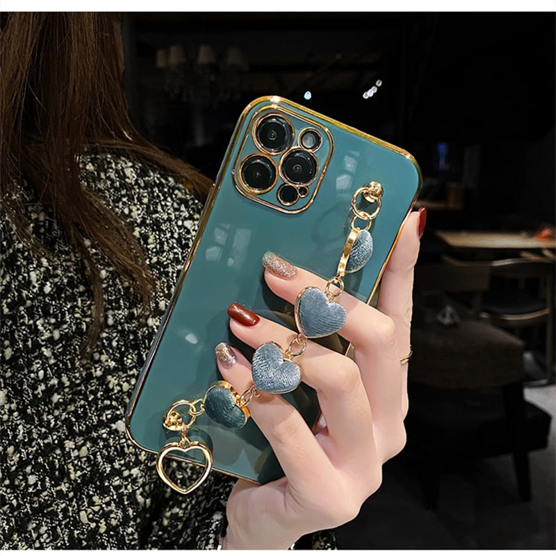 Ædelmetal Hjerte iPhone Cover