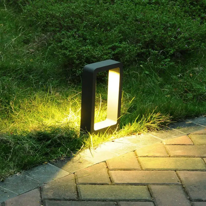 15W LED havebelysning: aluminium postlampe til udendørs gård, villa landskabsbelysning