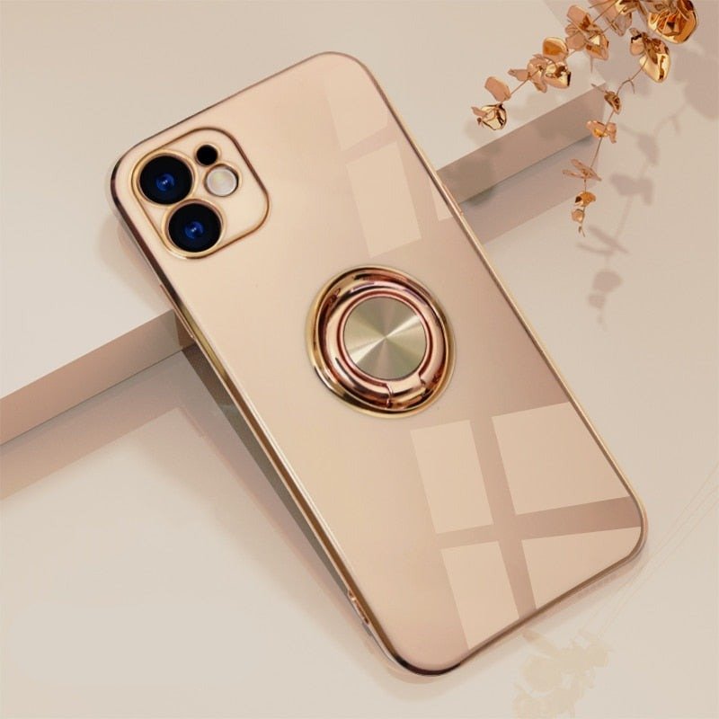 iPhone Cover med Metal Stativ Ring