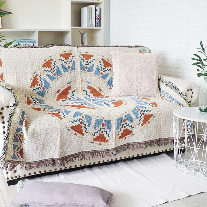 Vintage Græskar Sofa Cover tæppe |