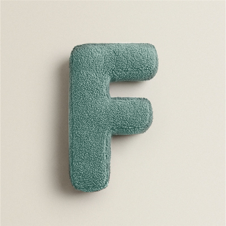 Alfabet Bogstav Fleece Pude