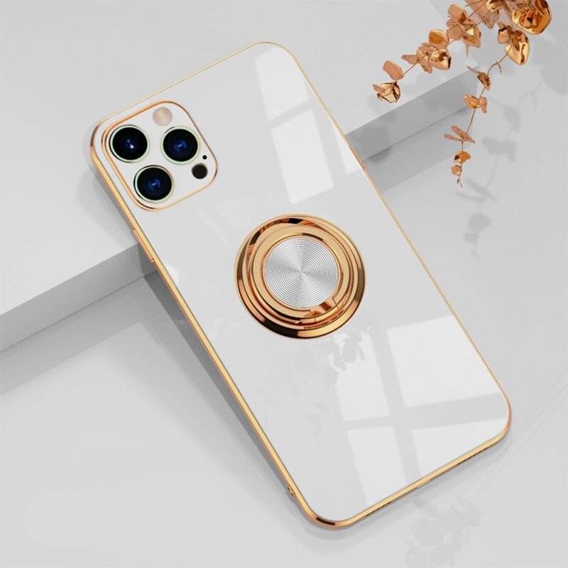 iPhone Cover med Metal Stativ Ring