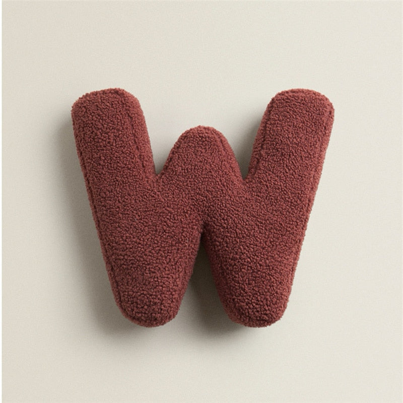 Alfabet Bogstav Fleece Pude