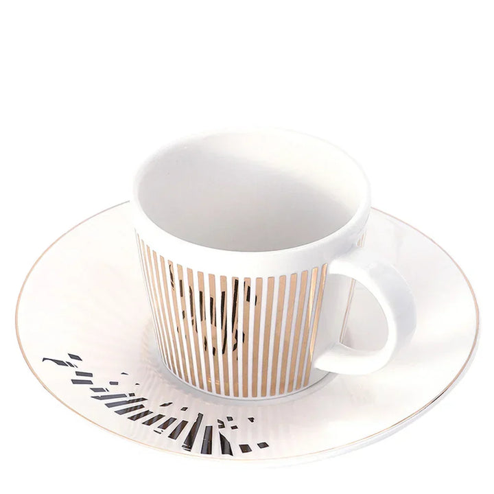 Kreativ dynamisk SLR kop Leopard anamorfisk zebra kop Luycho kaffe te kop sæt med underlag 90ml-225ml