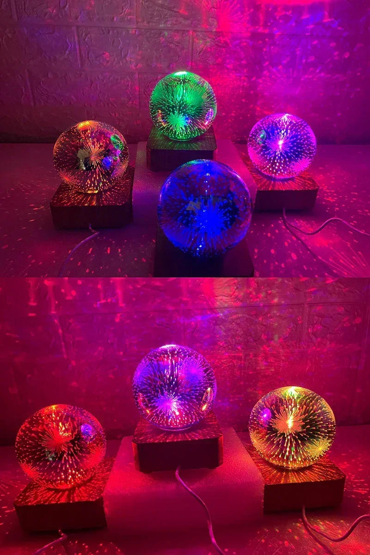LumiNova 3D Nattelys | Farveskiftende Stjernehimmel Lampe | USB LED Dekorationslys | Til Soveværelser &amp; Gaveideer