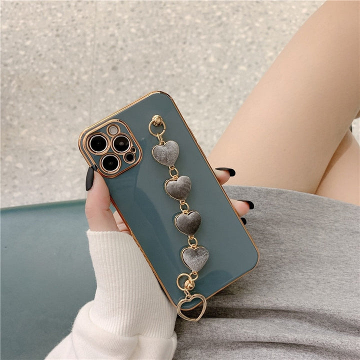 Ædelmetal Hjerte iPhone Cover