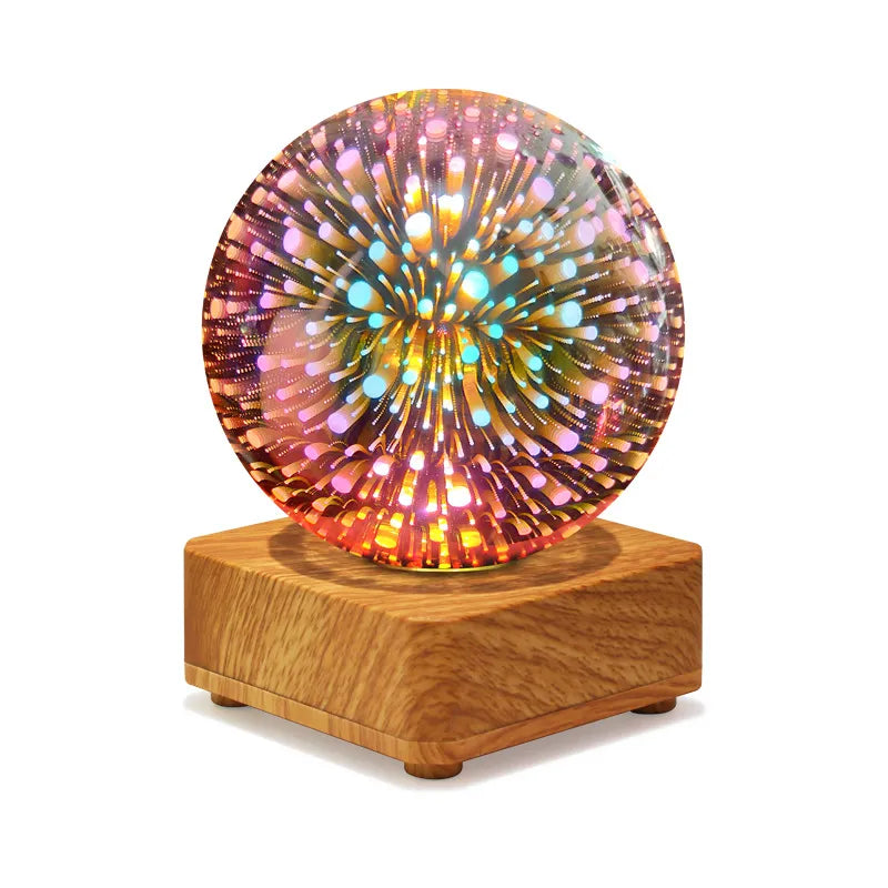 LumiNova 3D Nattelys | Farveskiftende Stjernehimmel Lampe | USB LED Dekorationslys | Til Soveværelser &amp; Gaveideer