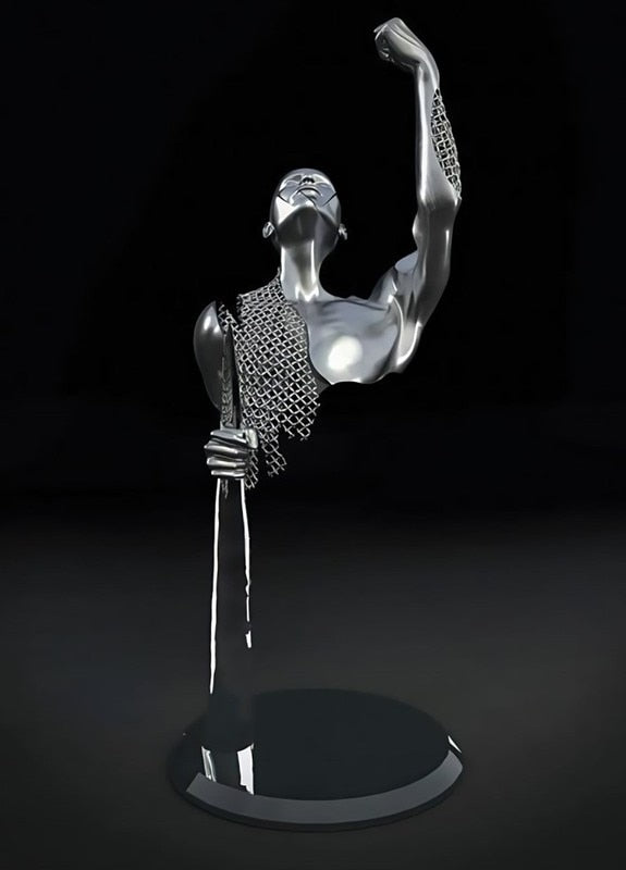 Metal Figur Statuer Stilarter Abstrakt Lærred Maleri Par Vægkunst Kærlighed Skulptur Plakat Print Hjem Dekor Living Room Gaver