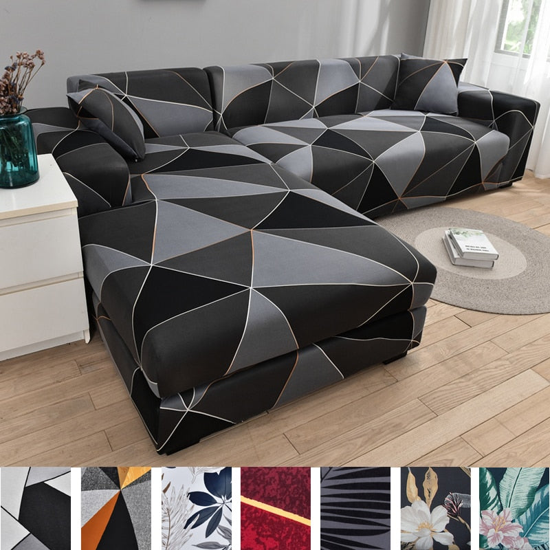 Moderne skridsikker farverig elastisk sofatræk
