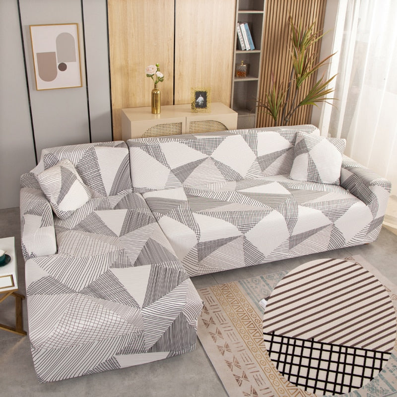 Moderne skridsikker farverig elastisk sofatræk