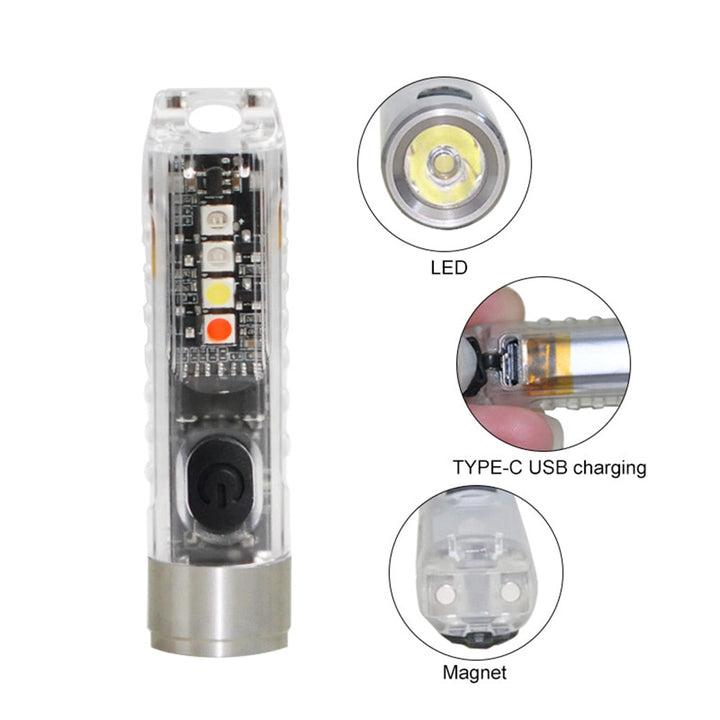 Mini-LED nøglering lommelygte