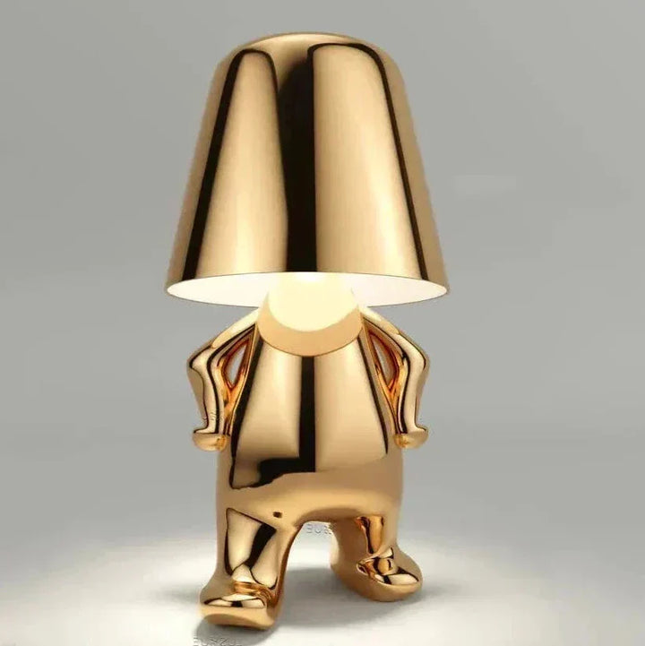 Golden Man LED Tænker Bordlampe – Legende Natbordlampe til Soveværelse &amp; Dekor