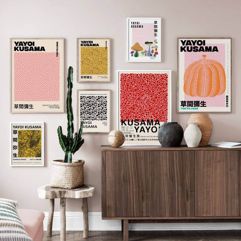 Yayoi Kusama Abstrakt Premium Plakat