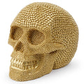 BUF Stor Sølv/Guld Dødningehoved Statue Harpiks Håndværk Dekorative Ornamenter Halloween Dekoration Skulptur Hjem Deko Figurer
