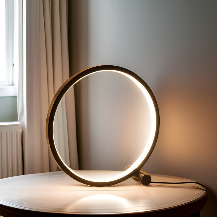 LED Minimalist Dæmpbar Rund Bordlampe - RumiLight