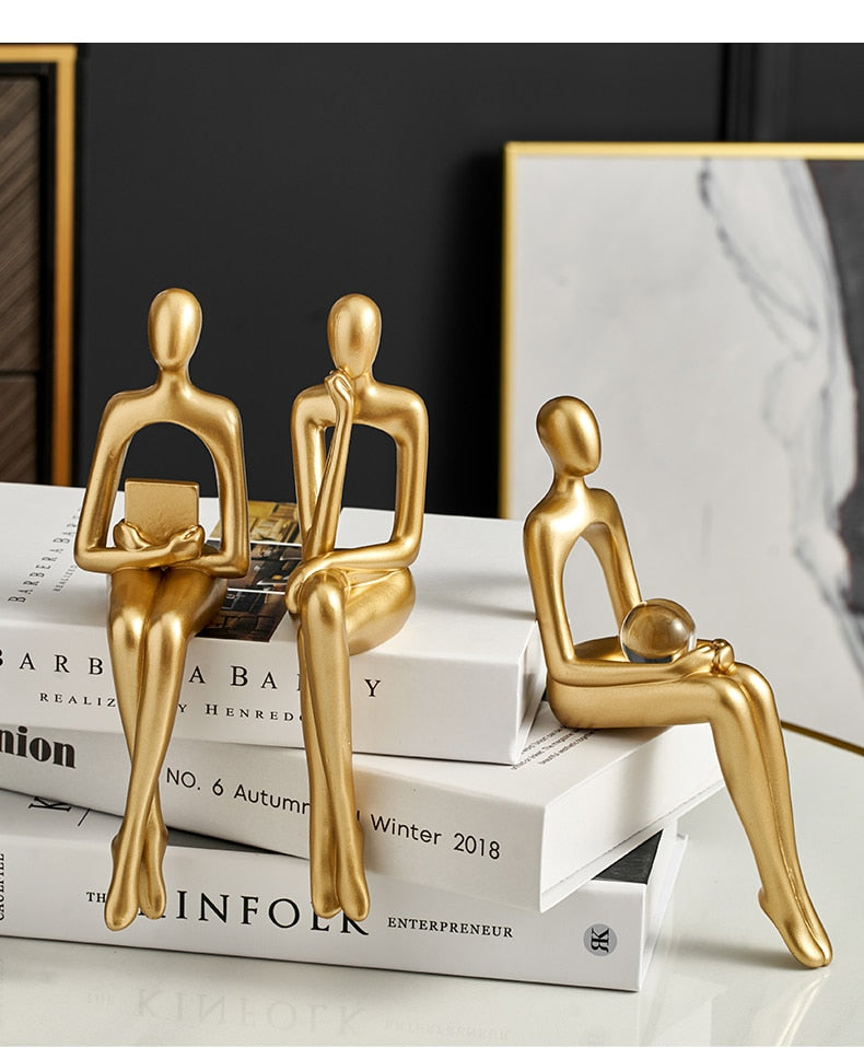 Moderne Figurer Abstrakt Hjem Deko Skulptur