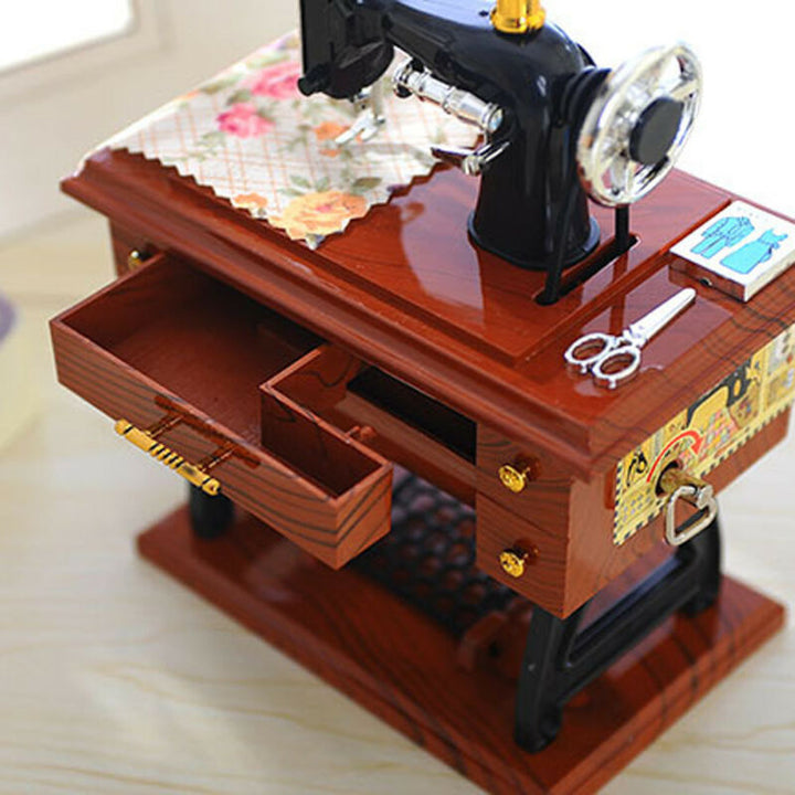 Mini Craft Retro Symaskine Dekoration