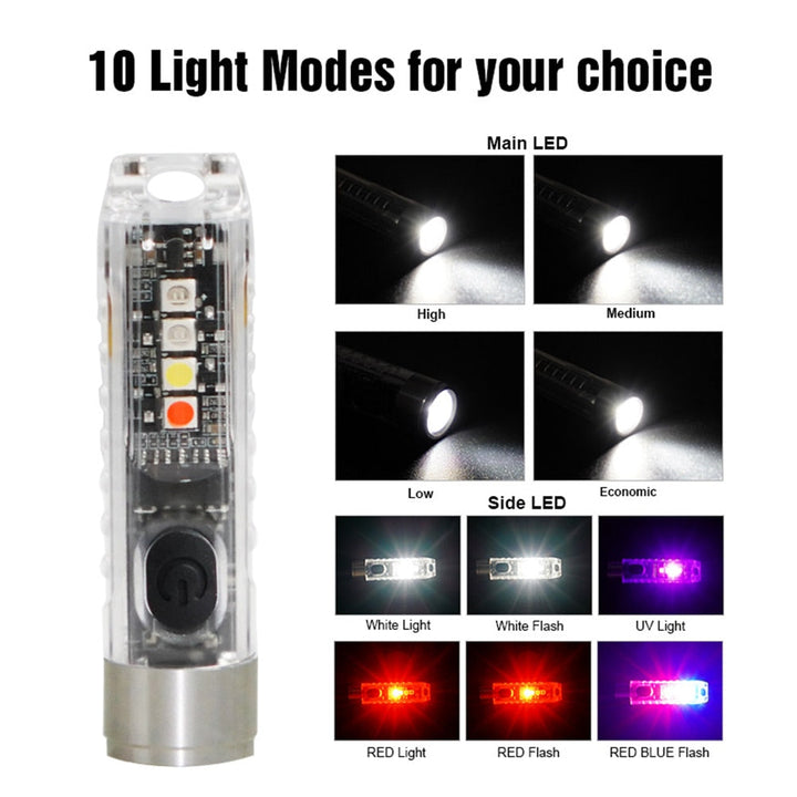 Mini-LED nøglering lommelygte