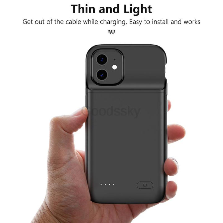 Power Bank Opladnings Armor Telefon Etui