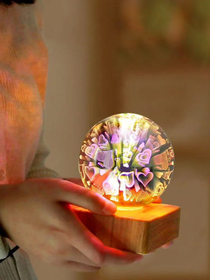 LumiNova 3D Nattelys | Farveskiftende Stjernehimmel Lampe | USB LED Dekorationslys | Til Soveværelser &amp; Gaveideer