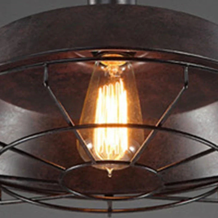 Vintage Loft Pendelampe: Industriel Retro Jern Loftlampe Chandelier til Stue, Restaurant, Bar, Køkken