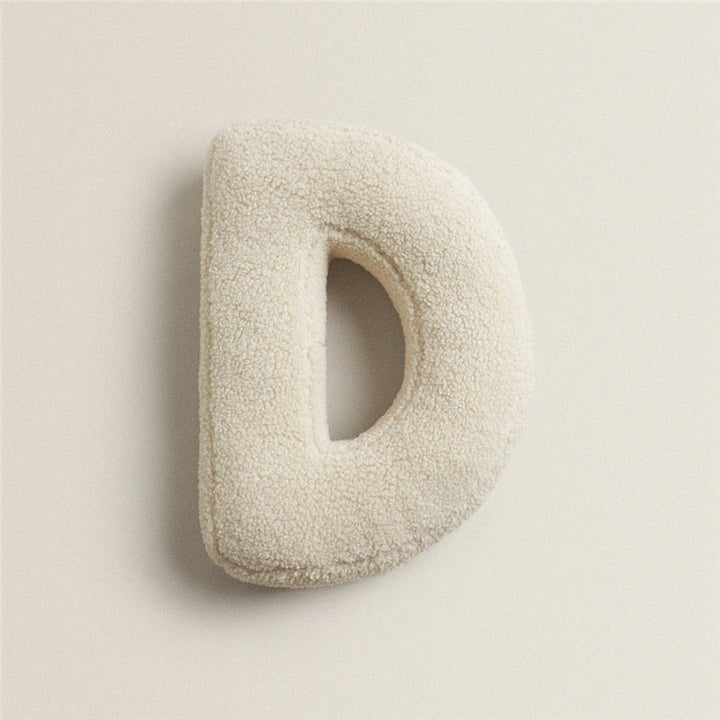 Alfabet Bogstav Fleece Pude