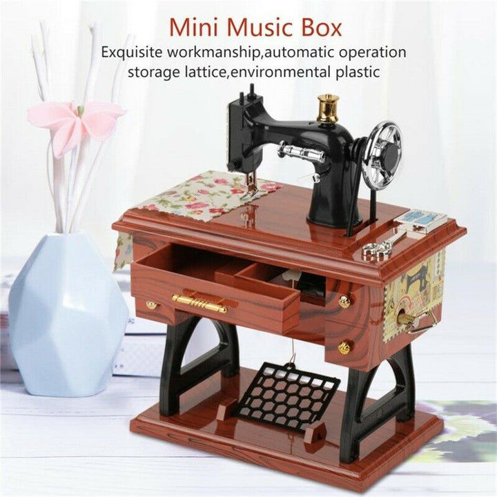 Mini Craft Retro Symaskine Dekoration