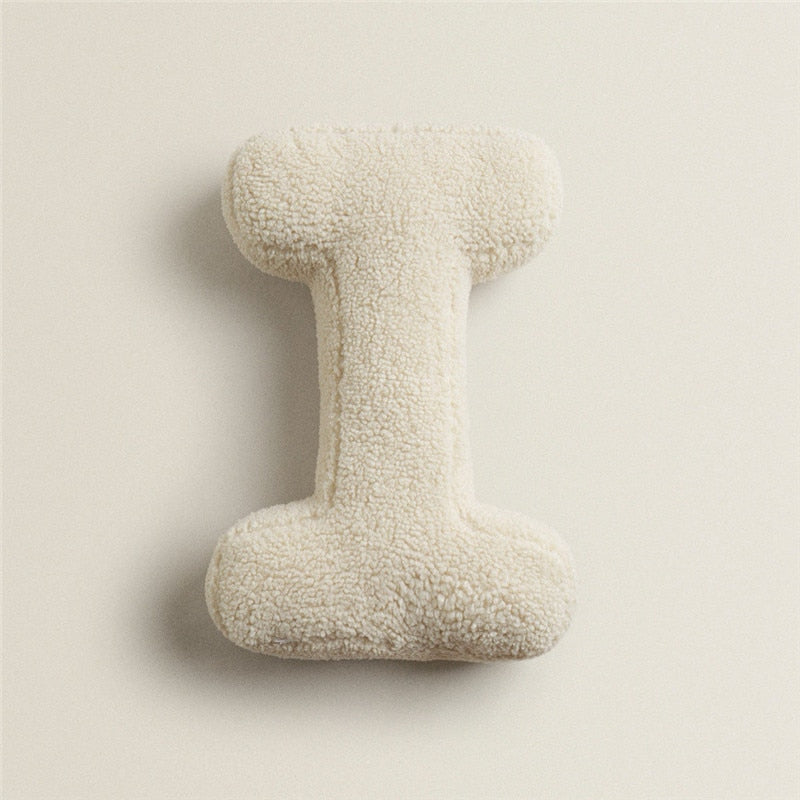 Alfabet Bogstav Fleece Pude