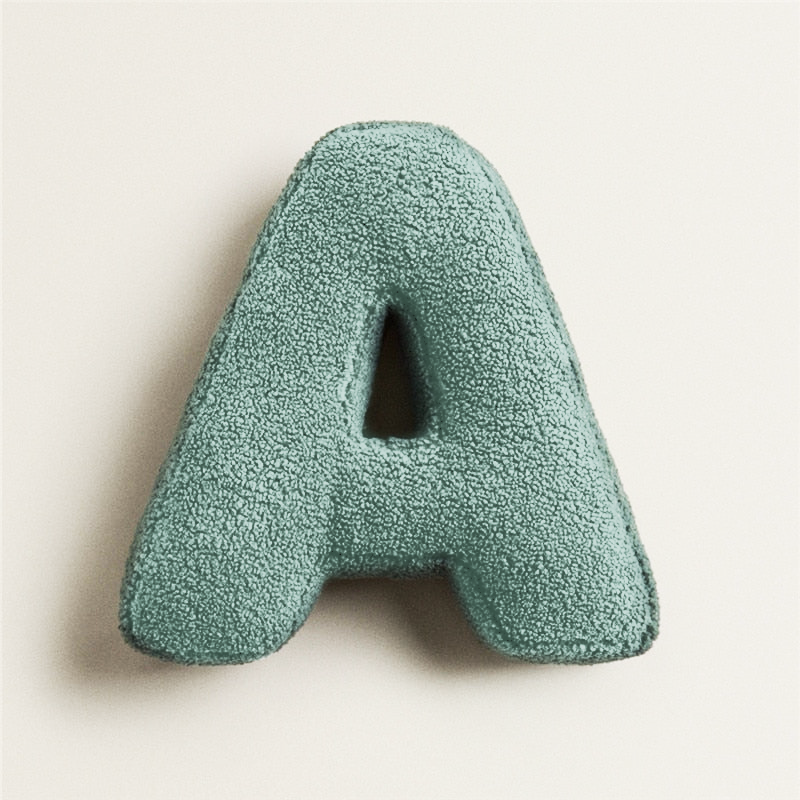 Alfabet Bogstav Fleece Pude