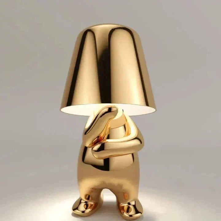 Golden Man LED Tænker Bordlampe – Legende Natbordlampe til Soveværelse &amp; Dekor