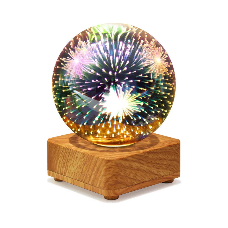 LumiNova 3D Nattelys | Farveskiftende Stjernehimmel Lampe | USB LED Dekorationslys | Til Soveværelser &amp; Gaveideer