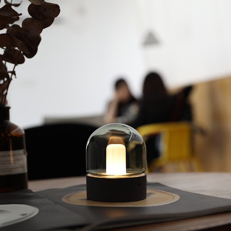Vintage MiniPastell Natbord Lampe