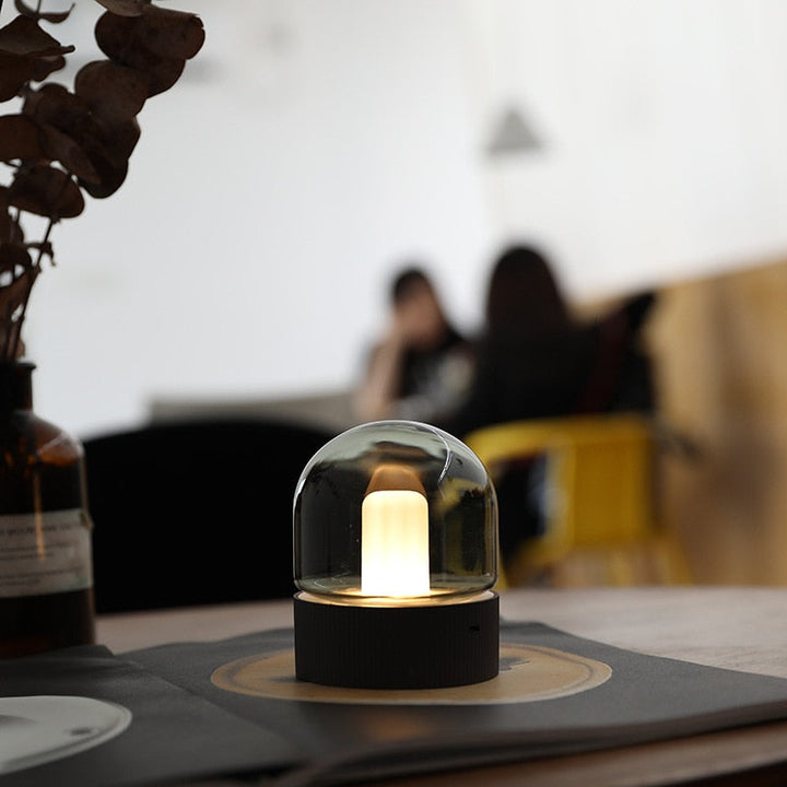 Vintage MiniPastell Natbord Lampe