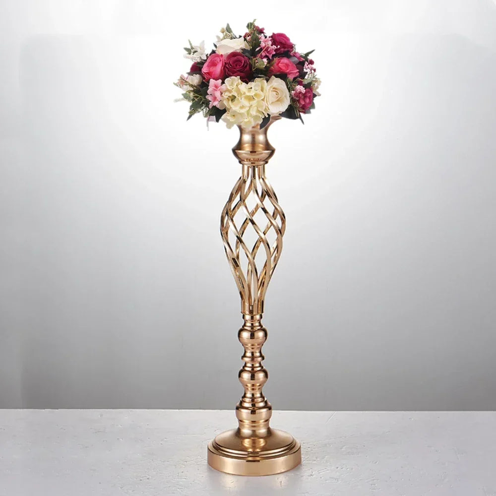 Elegant lysestage sæt med metalstand