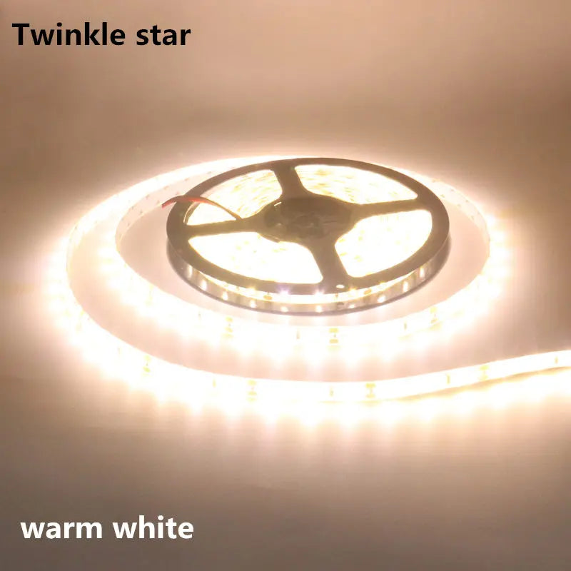 Vandtæt 5M LED strip lys i varmt og koldt hvid