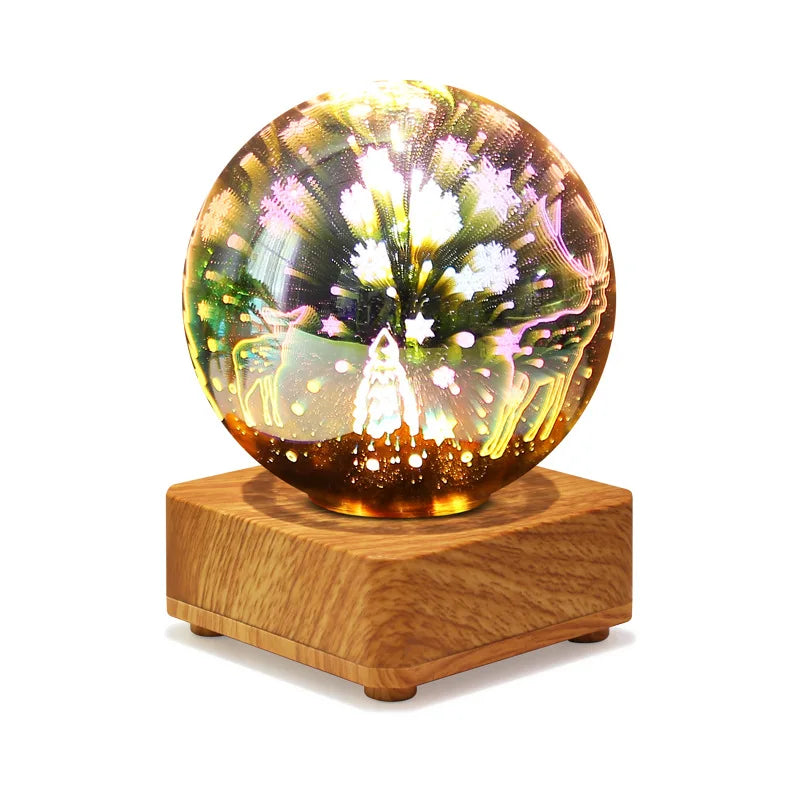LumiNova 3D Nattelys | Farveskiftende Stjernehimmel Lampe | USB LED Dekorationslys | Til Soveværelser &amp; Gaveideer
