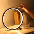 Dæmpbar LED Touch Rund Bordlampe til Kreative Rum