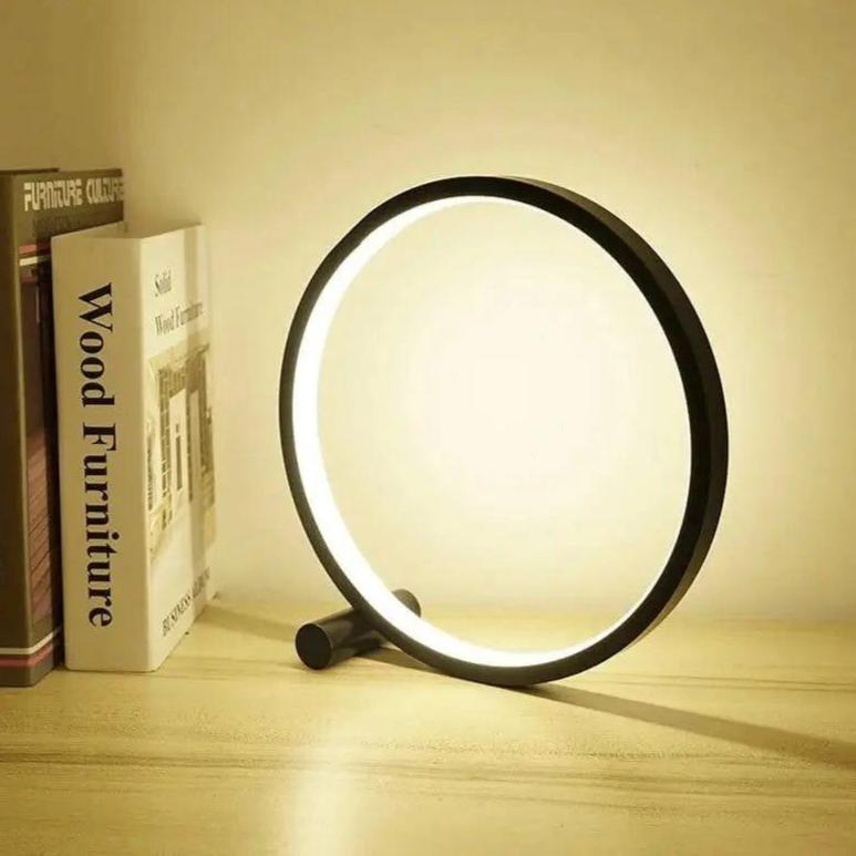 Dæmpbar LED Touch Rund Bordlampe til Kreative Rum