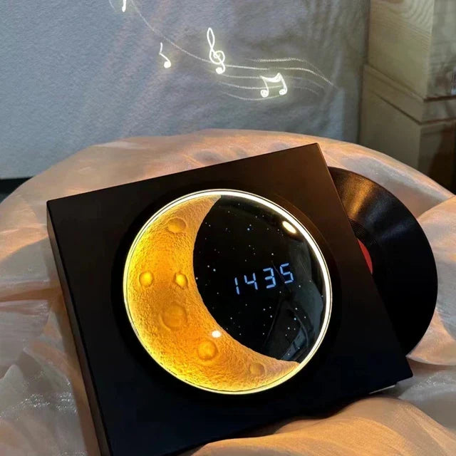 Månelampe med musik og LED natlys – Stemningsbelysning med Bluetooth-højttaler |