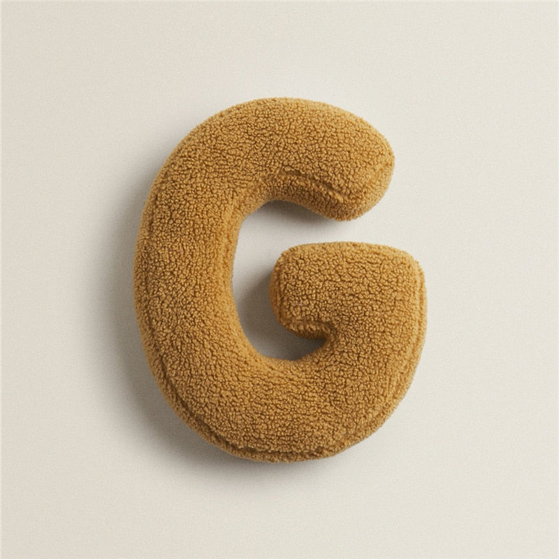 Alfabet Bogstav Fleece Pude