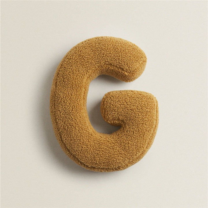 Alfabet Bogstav Fleece Pude