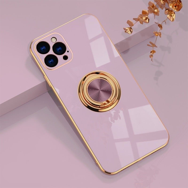 iPhone Cover med Metal Stativ Ring