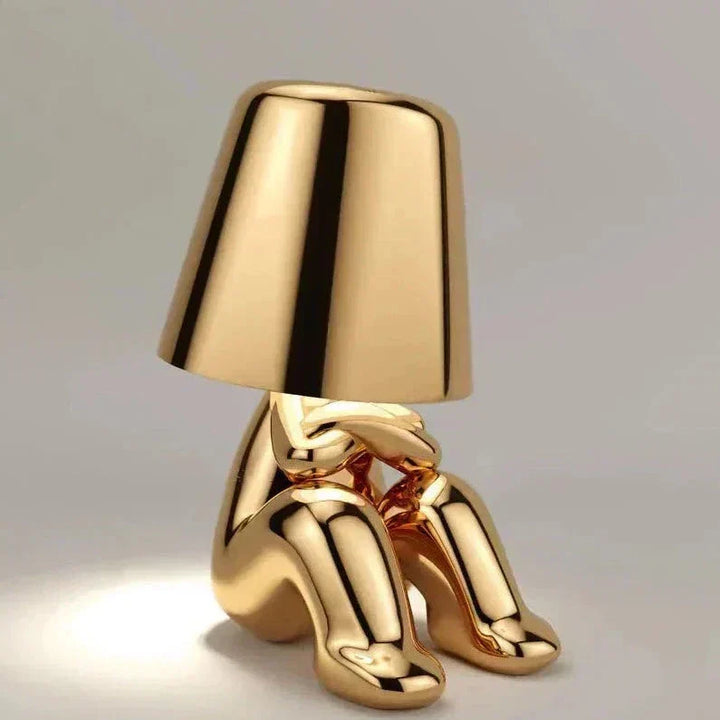 Golden Man LED Tænker Bordlampe – Legende Natbordlampe til Soveværelse &amp; Dekor
